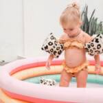 Felfújható medence gyerekeknek – Kör alakú – Csíkos