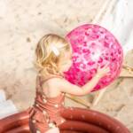 Felfújható strandlabda – Rózsaszín leopárdmintás