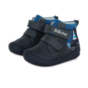 D.D.Step – Gyerekcipő – Átmeneti bőrcipő – sötétkék, hajós