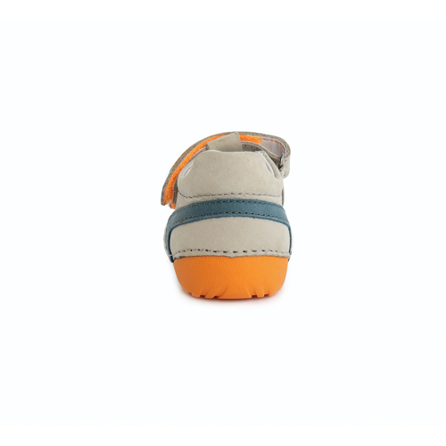 D.D. Step - Nyitott gyerekcipő - zárt szandál - vajszínű narancs és kék színnel