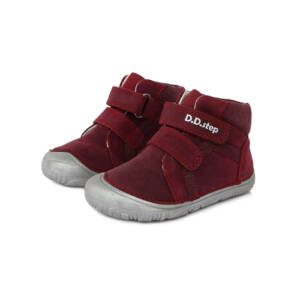 D.D.Step - Gyerekcipő - Átmeneti barefoot bőrcipő - vörös