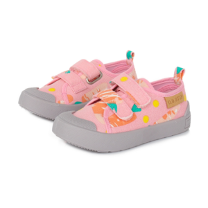D.D.Step – Gyerekcipő – Kislány vászoncipő - rózsaszín, mintás