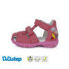 D.D Step - Nyitott gyerekcipő - Magasszárú bőr szandál - Pink, katica
