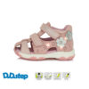 D.D Step - Nyitott gyerekcipő - Magasszárú bőr szandál - Rózsaszín, virág