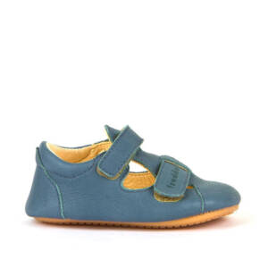 FRODDO – első lépés cipő – puhatalpú bőr gyerekcipő – farmerkék szandál