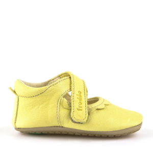 FRODDO - első lépés cipő - puhatalpú bőr gyerekcipő - sárga szandál