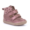 FRODDO -Vízálló, magasszárú, bélelt, duplatépőzáras gyerek cipő - rózsaszín csillagos