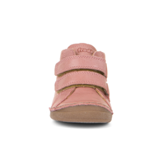 FRODDO – Átmeneti, magasszárú, dupla tépőzáras bőr gyerekcipő – rózsaszín
