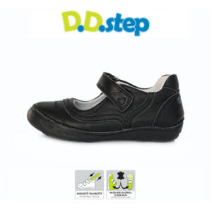 D.D.Step - Nyitott gyerekcipő - zárt szandál - fekete