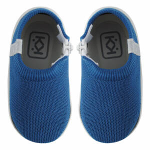 Azaga - Cipzáros talpú cipő az elős lépésekhez - K-nit - Kék