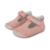 D.D Step - Nyitott gyerekcipő - Zárt szandál - barefoot, bőr - rózsaszín, kisvirág