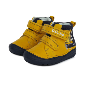 D.D.Step – Gyerekcipő – Átmeneti bőrcipő – sárga, hajós