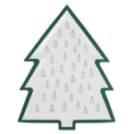 Karácsonyi papírtányér (8 db) – Fenyőfa