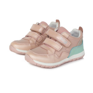 Ponte20 – Szupinált gyerekcipő – Bőr sportcipő – rózsaszín, menta