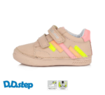 D.D.Step – Gyerekcipő – Átmeneti kislány bőrcipő – rózsaszín, sárga